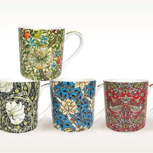 William Morris set of 4 pint mugs