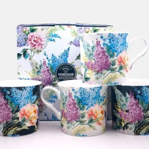 Set Of 4  Fine Bone China Mugs Ambrosia mugs