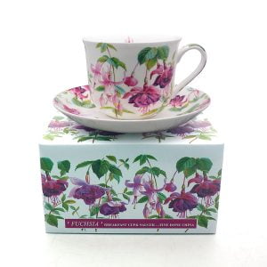 Fine Bone China Breakfast Cup And Saucer FUCHSIA