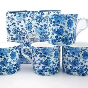 Set Of 4 Gift Chatsworth Fine Bone China Mugs