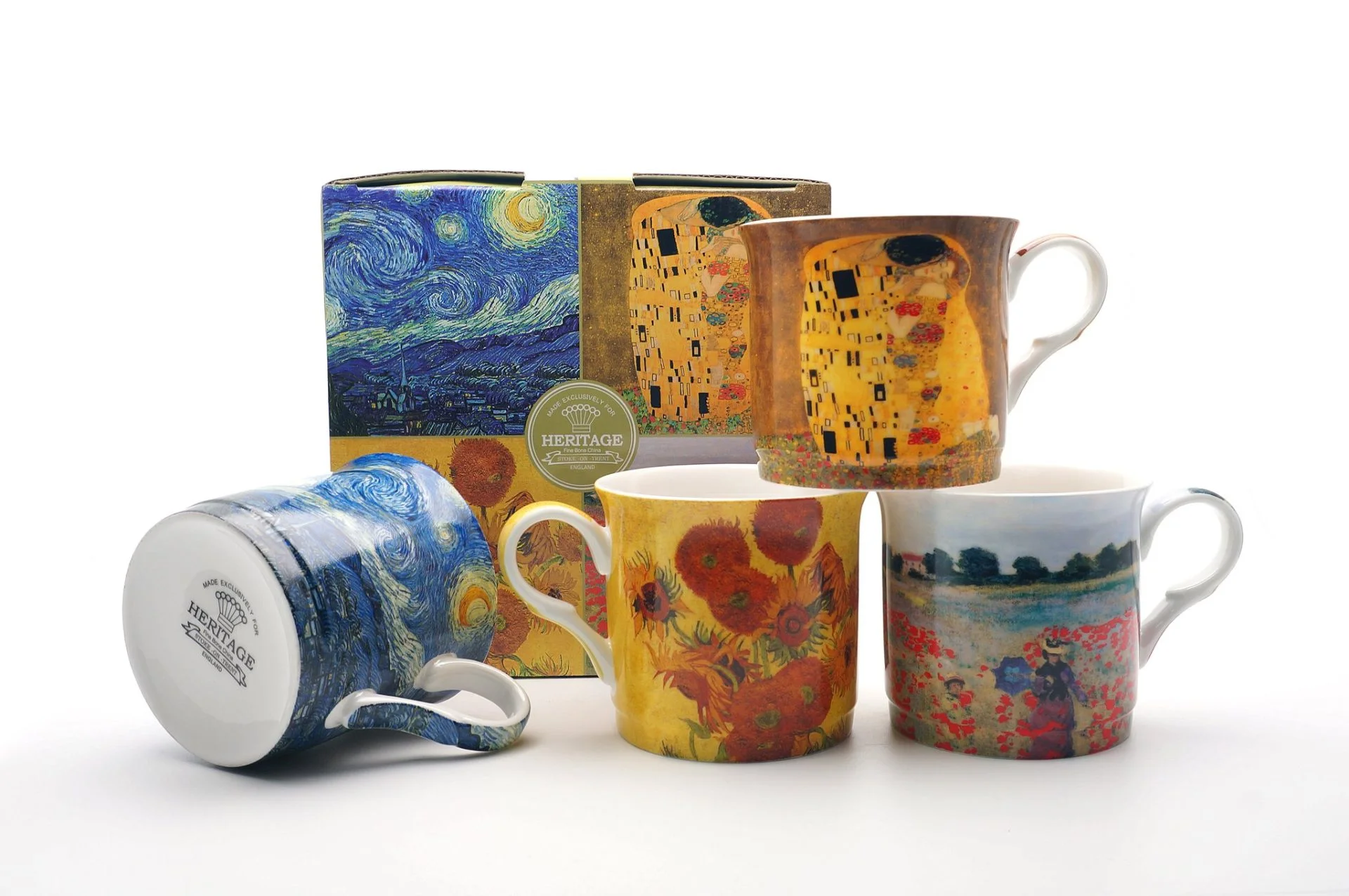 4 Gift Set Artist-Designed Mugs