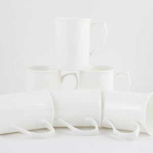 white bone china mugs